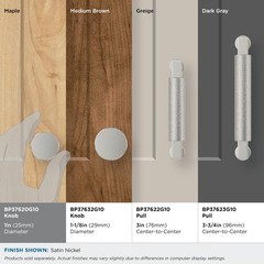 Balata 1 inch 25mm Diameter Satin Nickel Cabinet Knob BP37620G10