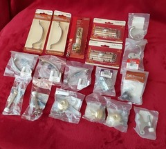 CABINET/DOOR HARDWARE by BRAINERD GATEHOUSE-KNOBS, HANDLES, DEAD BOLTS-18 TOTAL