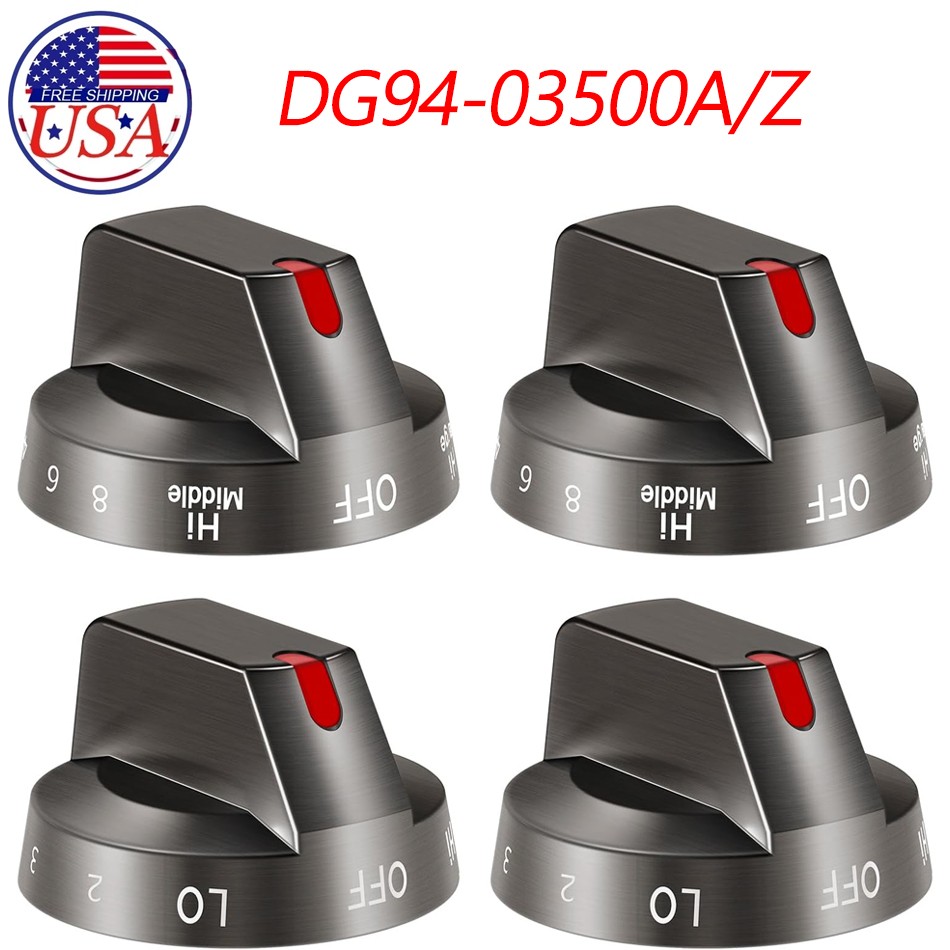 DG94-03500A/Z (4PCS) for Samsung Electric Stove Knob Replacement,DG94-03500Y DG9