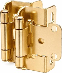 50 Pack 1/2″ Gold Cabinet Hinges – Self-Closing Wrap