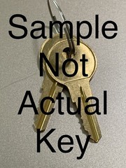 AH01 New Keys (2) for Austin Window Locks Cut to your AH01 Code Free Shipping