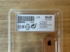 IKEA Osternas Tanned Leather Handle 2 in Pack, 1 Drawer, 65 mm, 2 9/16″ SEALED
