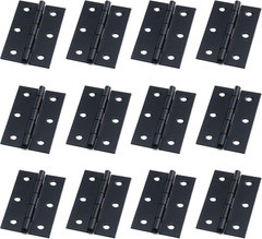 Cabinet Gate Closet Door Hinge,2.4″X1.5″ Black Folding Hinge 12Pcs | Household H