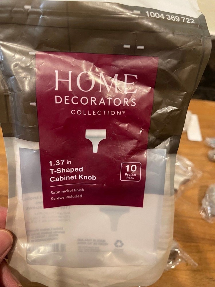 New Home Decorators T Shaped Knobs Satin nickel Finish
