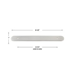 9 in. Rounded Backplate with 6-5/16 in. Center to Center – 9343-160-SN-1