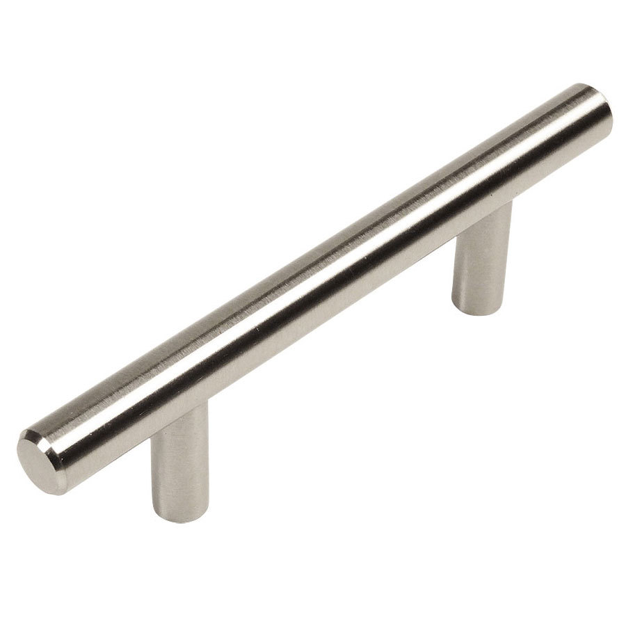 Cosmas Cabinet Hardware Satin Nickel Euro Style Bar Pull #305-2.5SN