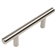 Cosmas Cabinet Hardware Satin Nickel Euro Style Bar Pull #305-2.5SN
