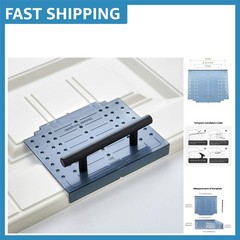 Compact Installation Template for Cabinet Doors and Drawers – Drill Bit Included