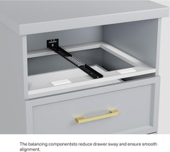 2 Pcs Black Center Mount Drawer Slides 12 Inch Heavy Duty 3/4 Extension for