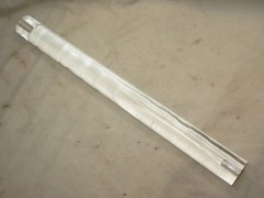 1 solid clear post rod ? hardware Lucite acrylic pull bar 13 3/16″ x 1 3/16″ par