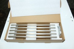 Slim Cabinet Pulls Silvertone 10″ Brushed Nickel Finish Pack of 5 Slim Bar