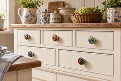 12 pcs Original Marrakesh colorful drawer knob mosaic ceramic pull cabinet knobs