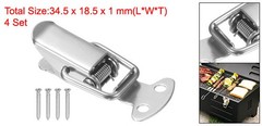 4Set 1.4″ Stainless Steel Spring Loaded Toggle Latch with Mounting Screws