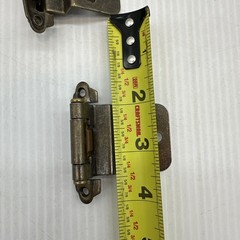 Face Mount Burnished Brass 3/8″ Inset Hinges Self-Closing Set Of 4 {128}