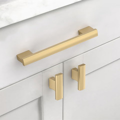 10 Pack 5 Inch(128Mm) Champagne Bronze Cabinet Pulls Kitchen Cabinet Handles Cha