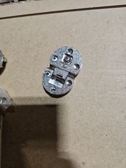 4 pck ADJUSTABLE HINGE NICKEL FINISH For Flap & Drop Down Panels