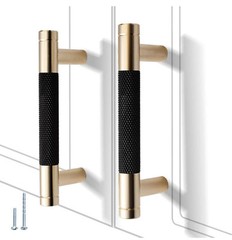 12 Pack 3 Inch Centers, Knurled Cabinet Handles Cabinet Pulls Aluminum 4″ Long