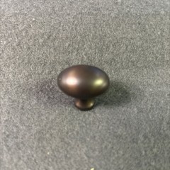 1″ Avante Oval Knob Rubbed Bronze