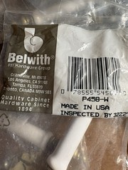 belwith cabinet pull Handles Brass And Ceramic 3 Inch Center P458-w New