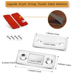 Lot Strong Magnetic Door Drawer Catch Ultra Thin Self Closing Cupboard Closures