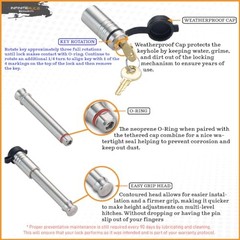 3PK (2) Hitch Locks (1) 2.5″ Receiver Lock Fits: Gen-Y Mega Duty 32K LB Hitch