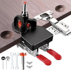 35Mm Concealed Door Hinge Jig Accurate Locking Cabinet Hinge Jig Aluminum Alloy