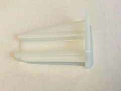 1 PAIR – Epoxy White End Sockets Fixed Self Closing Euro Drawer Slides Kitchen