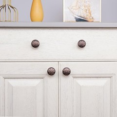 10 Pack Vintage Copper Cabinet Hardware Knobs Antique Drawer Knobs1.4″ Round …