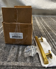 (QTY 10) Sumner Street Home RL070093VP: Flynn Flat Bar Pull Satin Brass 3-1/2″