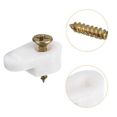 60 Set 20mm Plastic Glass Retainer Clips Kit for 3mm Thick Glass White