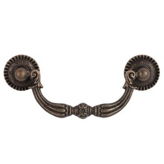 Vintage Drop Bail Dresser Drawer Pull Antique Bronze Cabinet Handle Knob Lot