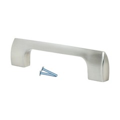Modern Style 3-3/4″ (96mm) Inch Center to Center, Brushed Nickel Cabinet Pull