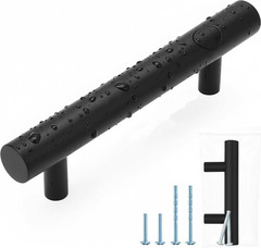35 Pack Black Cabinet Handles 3 inch, Stainless Steel Drawer Pulls, Precise Hole
