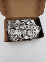 50 Pack Overlay Soft Close 90 Degree Cabinet Hinges 4 3/8″ Length Silver Steel