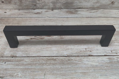 Lot of 10 GlideRite 5 in. Matte Black Solid Square Slim Cabinet Drawer Bar Pulls