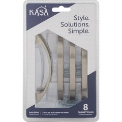 KasaWare 4-7/8 In. Overall Length Satin Nickel Contemporary Pull (8-Pack)