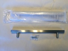 Stainless Steel Square T Bar Cabinet / Drawer Pull knobs W Screws 10 Inch Length