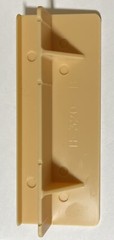 Cabinet Toe Kick Bracket 4-1/2”x2-1/4” Beige Hughes Supply H-0320