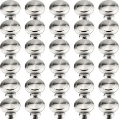 30 Pack Stainless Steel Cabinet Knobs Round Drawer Pulls Handles for Kitchen