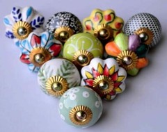 Cabinet Pull Polish Handle Knobs Multi Color Door Knob kitchen Drawer 30 Pcs Lot