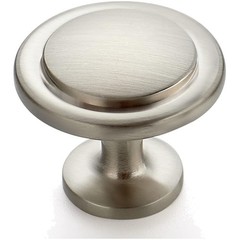 30 Pack Brushed Nickel Cabinet Knobs | Round Shape