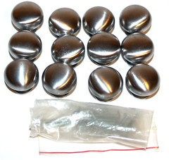 12 Cabinet/Drawer Knobs + Screws Chrome/Nickel Plate? Pre-owned Unbranded VGC