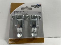 Set of 2 National Hardware V1843 Zinc Plated Lockable Draw Catches Stanley