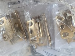 Lot Of 10 Amerock PK3175TBCZ Full Inset Wrap Door Hinge – Champagne Bronze
