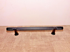 8 Pack Matte Black Cabinet Pulls 5-1/16 Inch Hole Centers Kitchen Cabinet Pulls