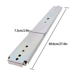 26 Inch Locking Drawer Slides 500lb Load – Side Mount Ball Bearing Slides