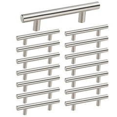 homdiy 15 Pack Brushed Nickel Cabinet Pulls 3in hole centers,