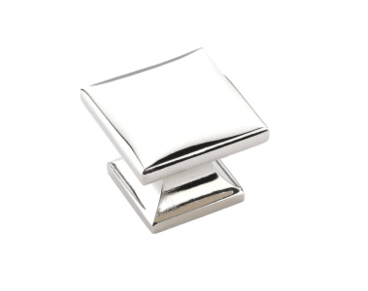 4) Schaub and Company 219-PN Northport 1-3/8″ Square Cabinet Knob Polished Nicke