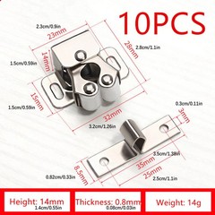 Multi-color 10 Pcs Roller Catch Hardware Fittings Snap Furniture Lock Parts