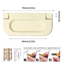 10 pcs cabinet flip handle aluminum alloy – for drawer cabinet doors